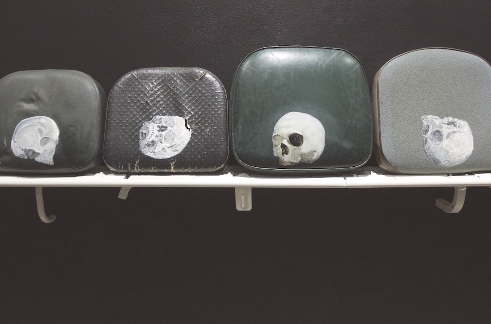 Mel Chin’s Hauntology of Their Labor examines how those who leave a work environment don't fully disappear. 