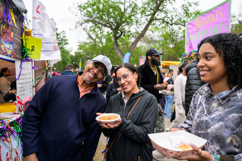 Everyone we saw getting their Louisiana food fix at Taste of New Orleans
