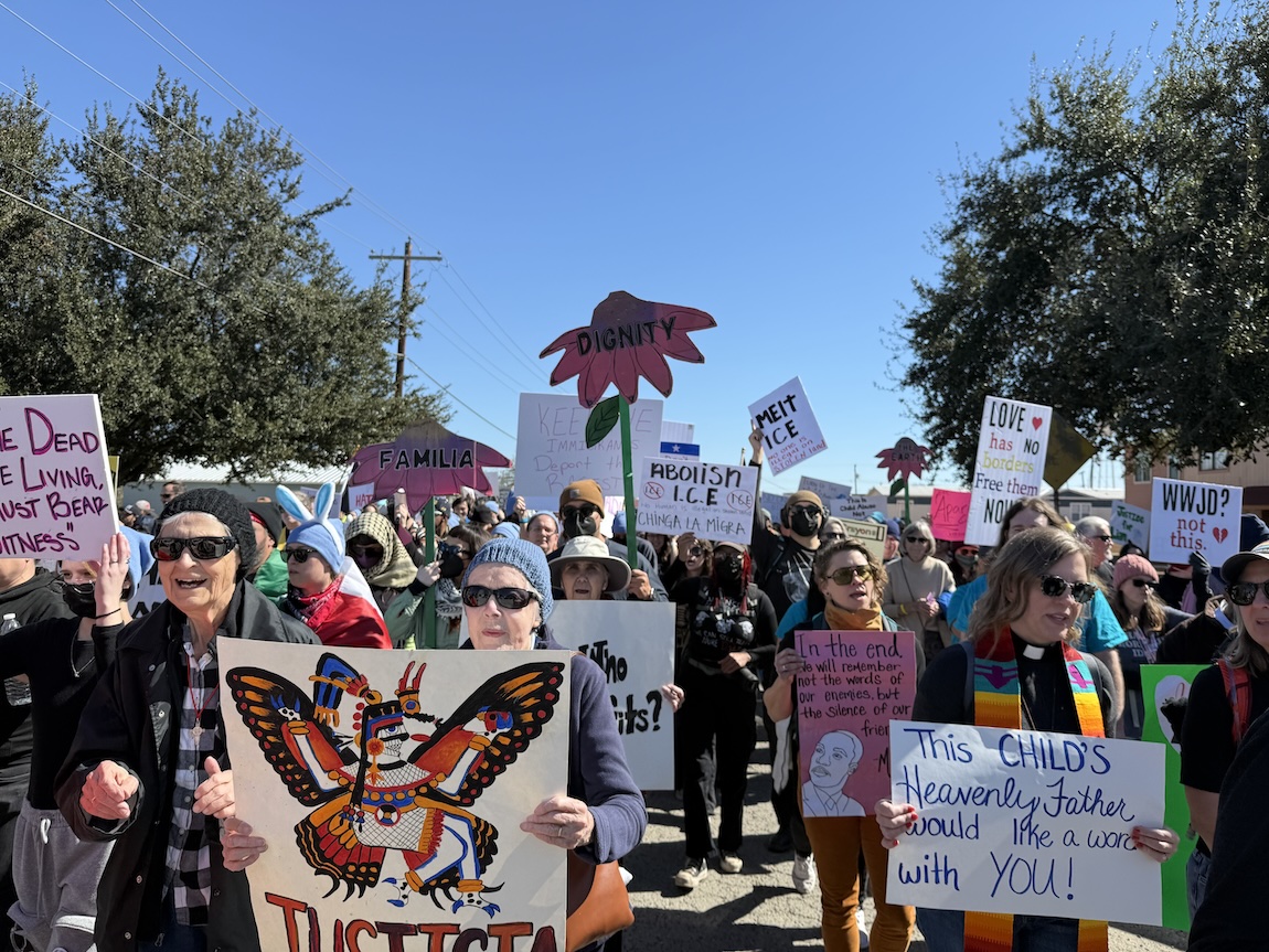 Activists collecting donations to cover legal fees for protestors arrested at Dilley detention site
