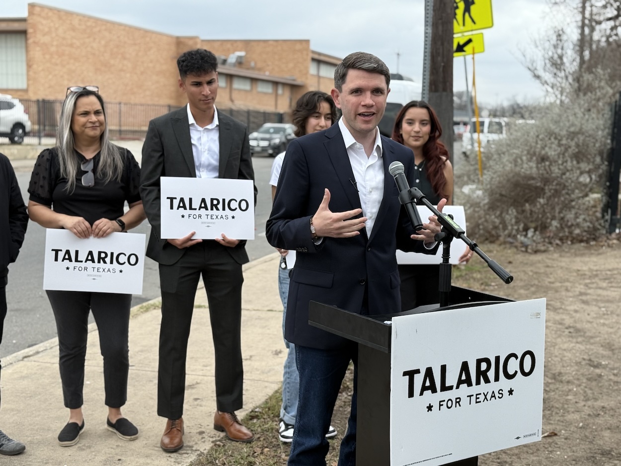 Senate hopeful Talarico blasts Ken Paxton’s investigation of NEISD during San Antonio visit