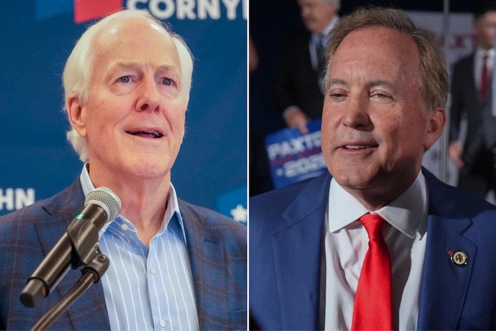 John Cornyn, Ken Paxton advance to runoff to be Republican nominee for U.S. Senate 
