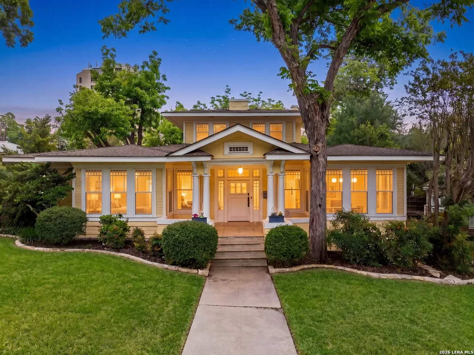 Nineteen Twenties Craftsman bungalow on the market in San Antonio comes with classic allure and a uncommon basement