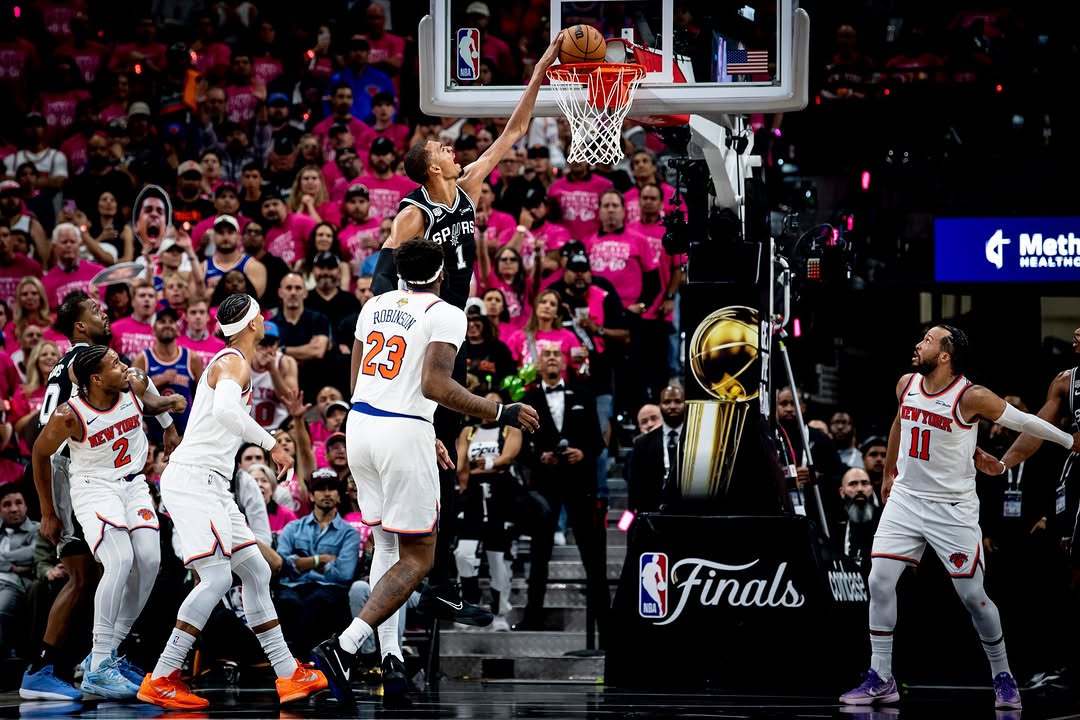 Fan who ran onto court during NBA Finals to grab selfie with Wemby earns lifetime ban