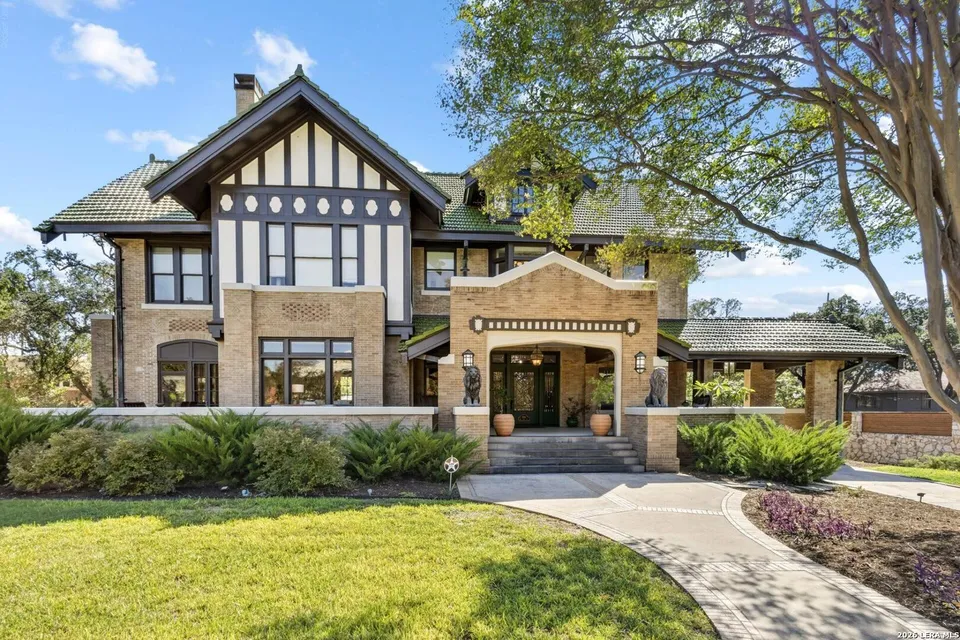 Four-story Monte Vista home for sale with basement bar was built by the McNay's architect